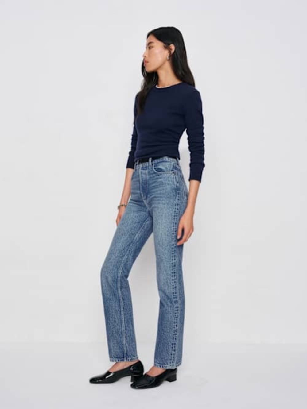 Reformation Cynthia High Rise Straight Jeans - Picture 14 of 14